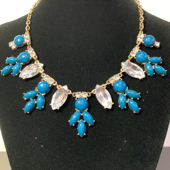 CHARMING CHARLIE teal and rhinestone set - Picture 4 of 7